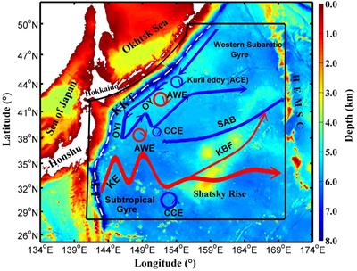 Comparative analysis of four types of mesoscale eddies in the Kuroshio-Oyashio extension region